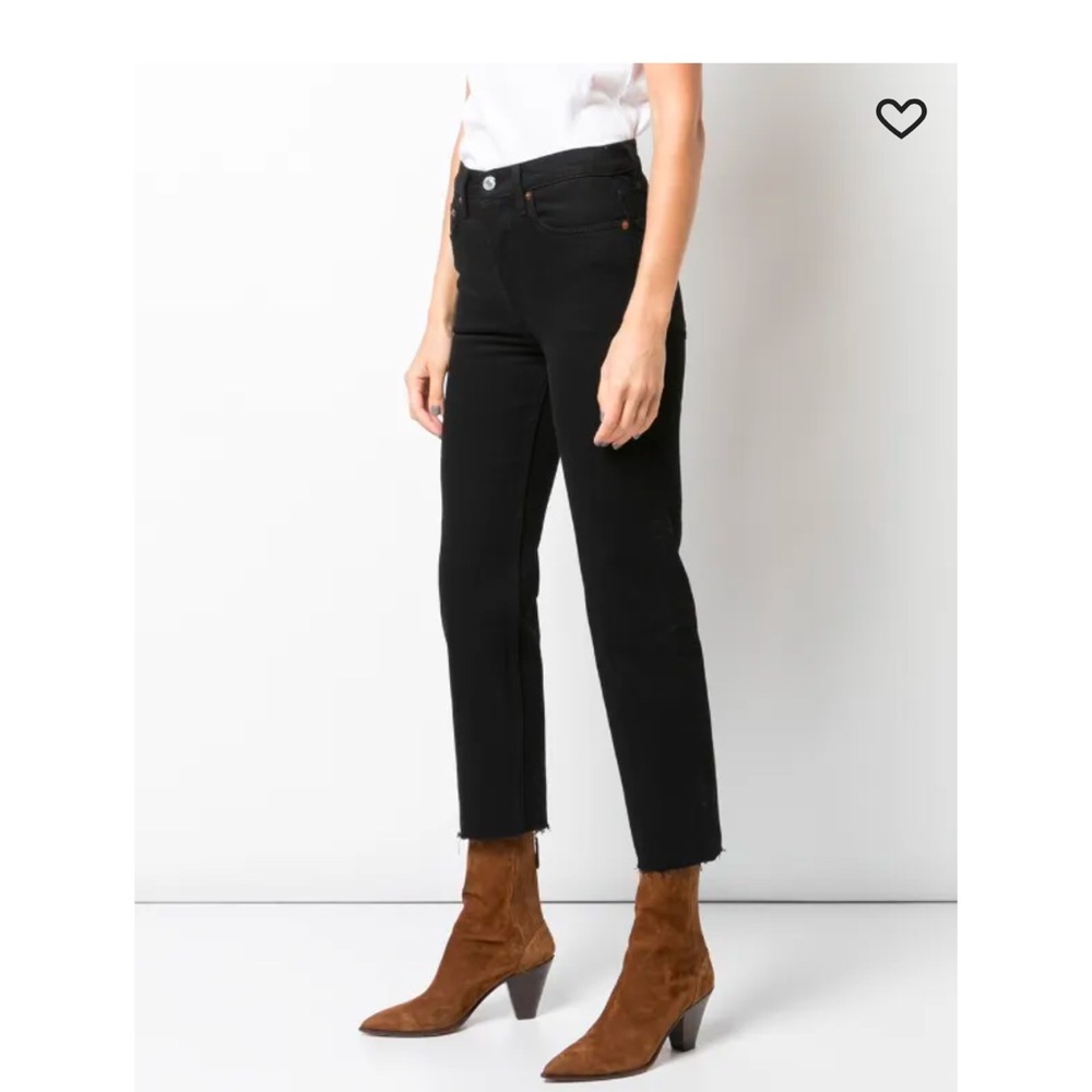 RE/DONE Straight Cropped Jeans